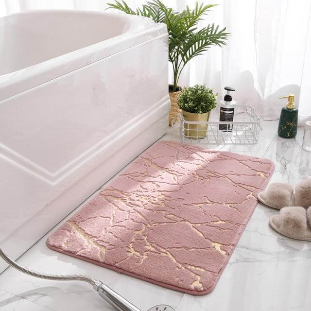 Bathroom Mat Plush Absorbent Non-Slip Backing