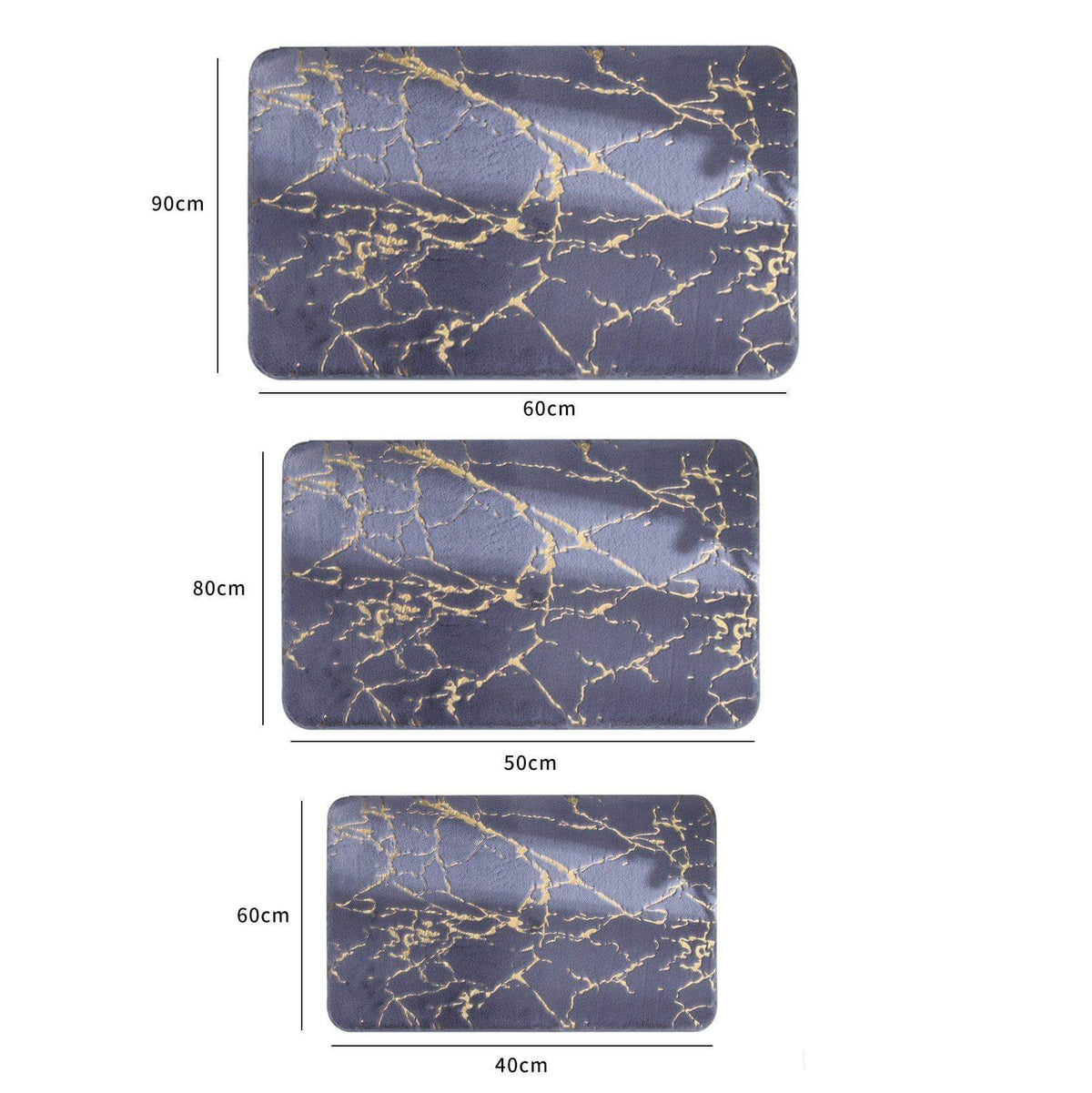 Bathroom Mat Plush Absorbent Non-Slip Backing