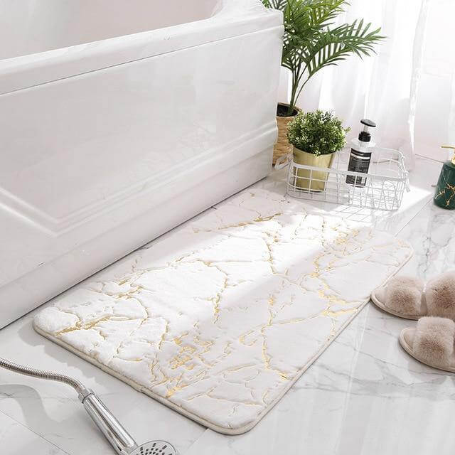 Bathroom Mat Plush Absorbent Non-Slip Backing