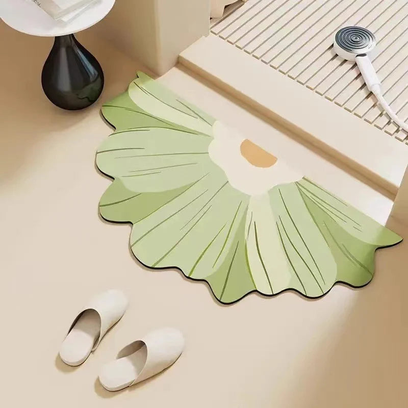 Bathroom Mat Plush Non-Slip Machine Washable