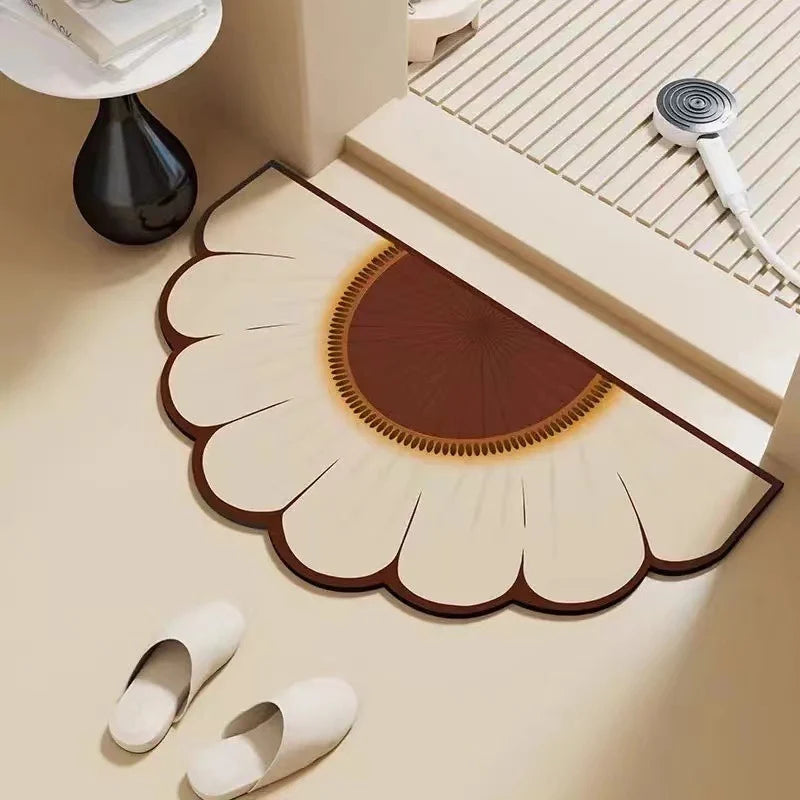 Bathroom Mat Plush Non-Slip Machine Washable