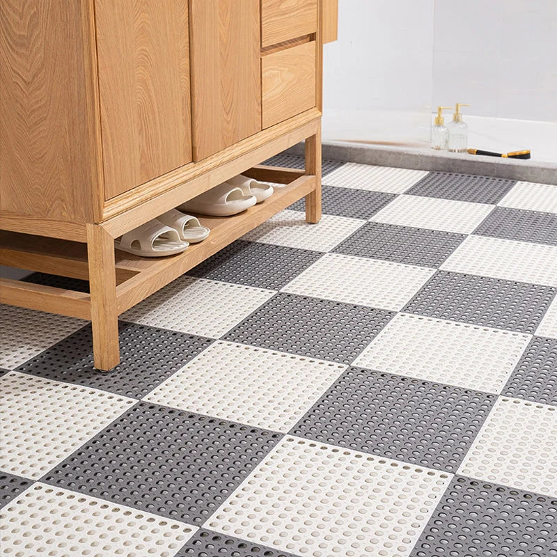 Bathroom Mats Non-Slip Fast-Draining Set of 4