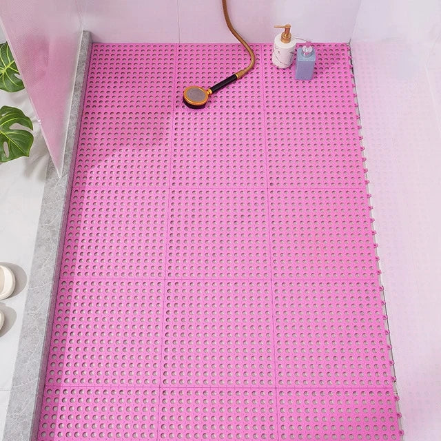 Bathroom Mats Non-Slip Fast-Draining Set of 4