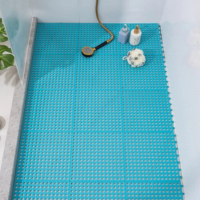 Bathroom Mats Non-Slip Fast-Draining Set of 4