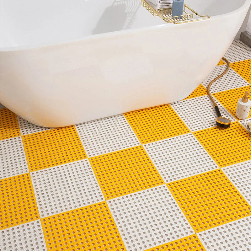 Bathroom Mats Non-Slip Fast-Draining Set of 4