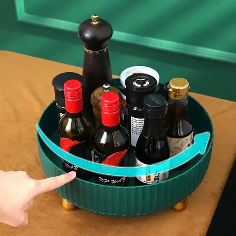 Bathroom Organizer 360° Rotating Space-Saving】【。