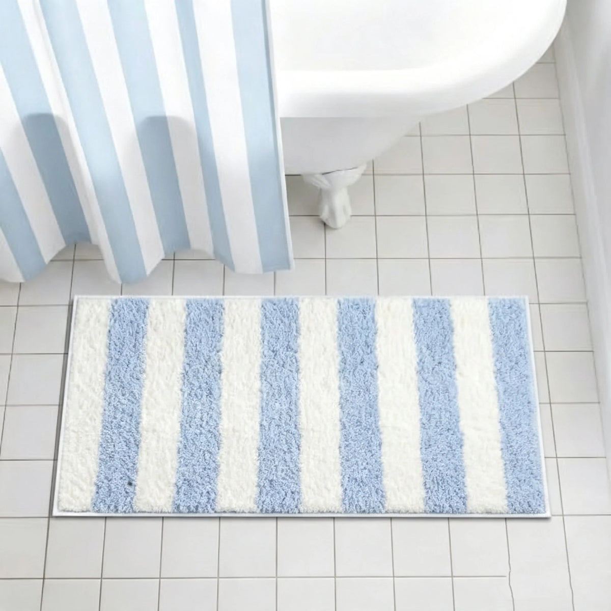Bathroom Rug Plush Soft Texture Non-Slip Backing