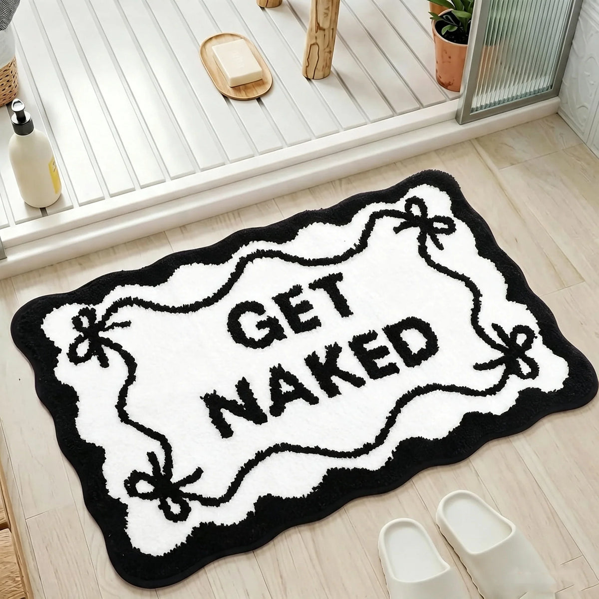 Bathroom Rug Plush Soft Texture Non-Slip Backing