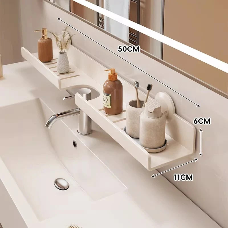Bathroom Shelf Suction-Mounted Ventilated Drainage Base