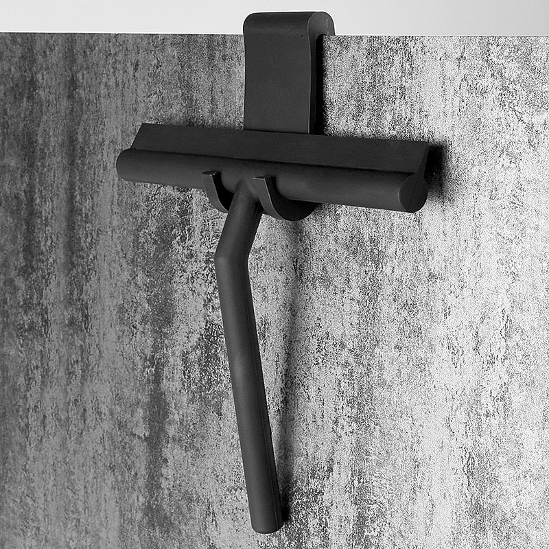 Bathroom Squeegee Wall-Mounted Silicone Blade Metal Construction