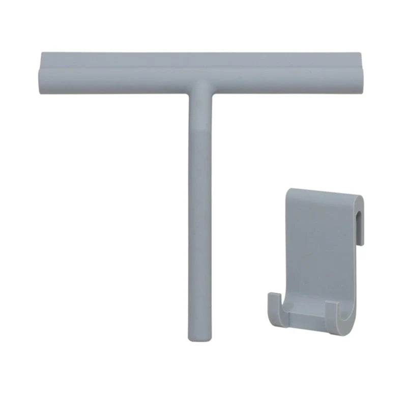 Bathroom Squeegee Wall-Mounted Silicone Blade Metal Construction