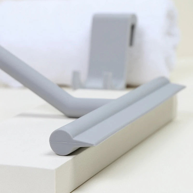 Bathroom Squeegee Wall-Mounted Silicone Blade Metal Construction
