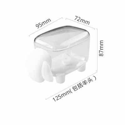 Bathroom Storage Box Sheep-Shaped Compact Organizer
