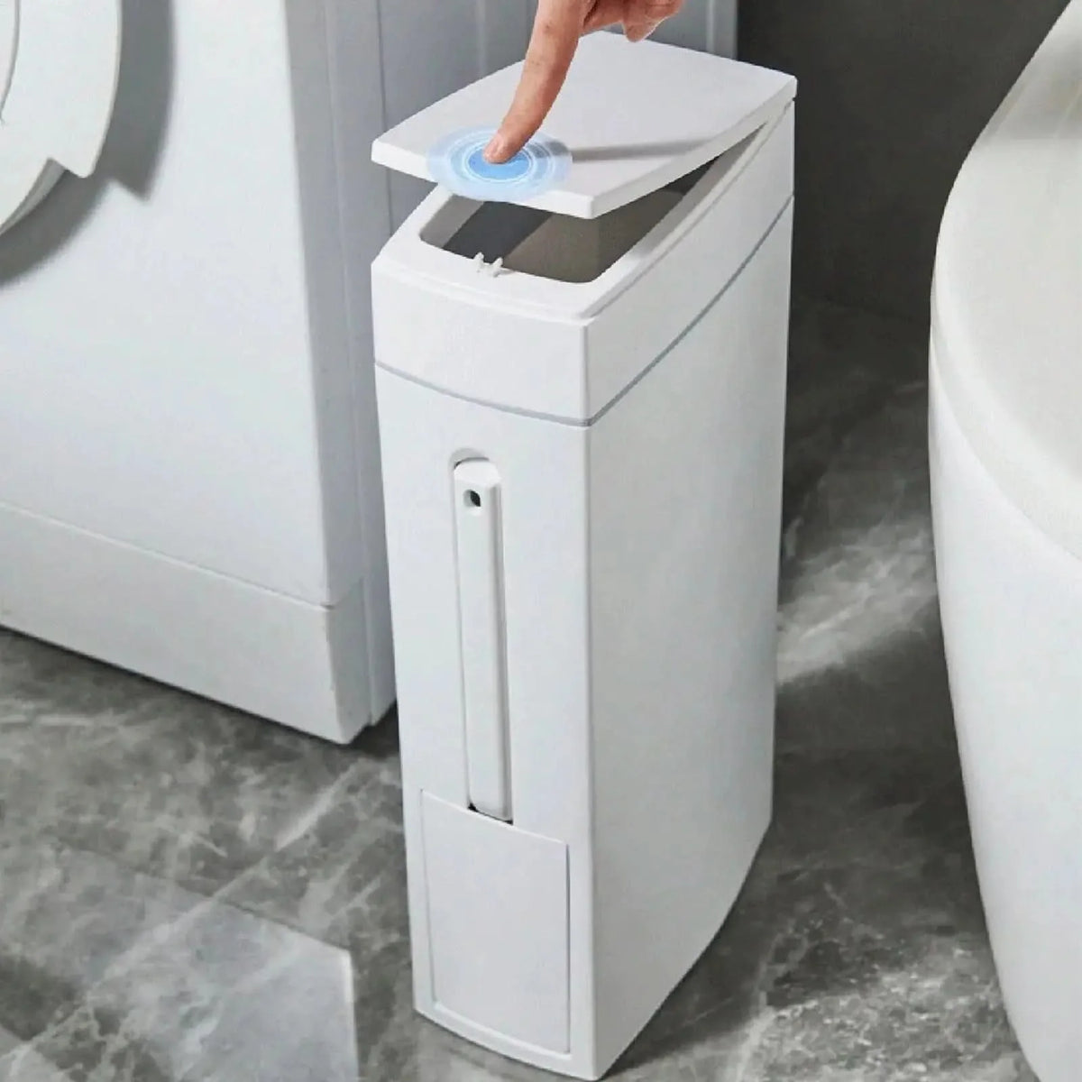 Bathroom Waste Bin & Toilet Brush Set Compact 4.5L