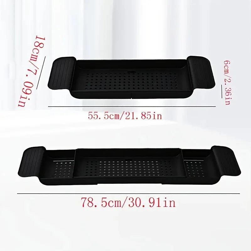 Bathtub Tray Extendable Foldable Non-Slip Surface