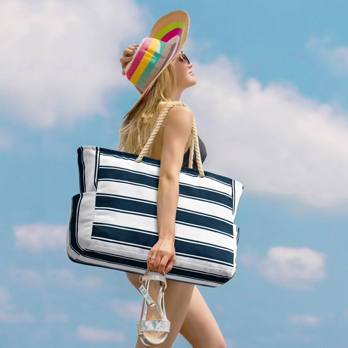 Beach Tote Oversized 20 L Waterproof & Sand-Resistant