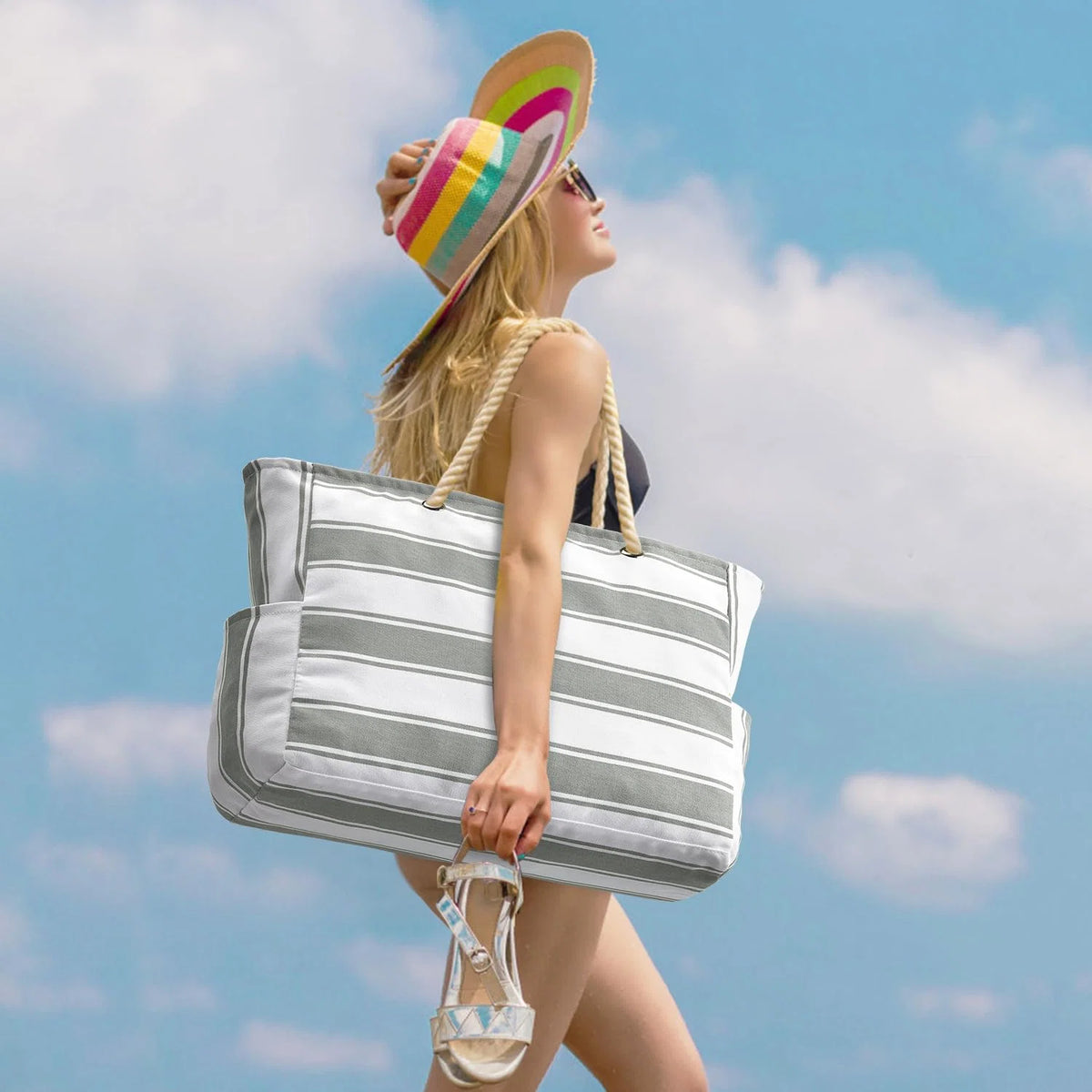 Beach Tote Oversized 20 L Waterproof & Sand-Resistant