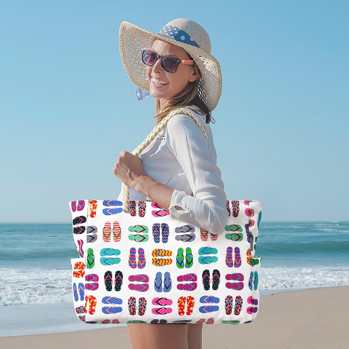 Beach Tote Oversized 20 L Waterproof & Sand-Resistant