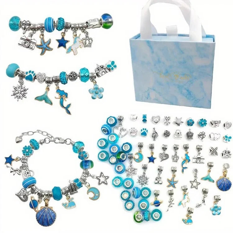 Bead Craft Set Large-Hole Beads String & Storage