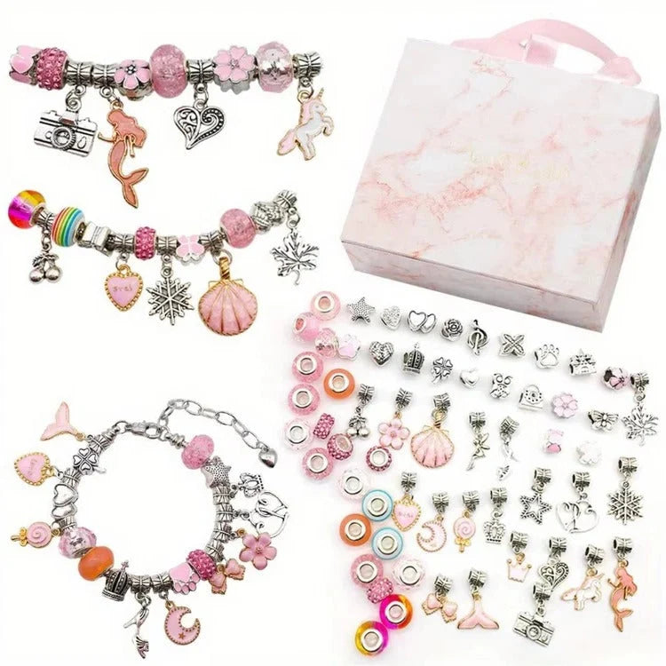 Bead Craft Set Large-Hole Beads String & Storage