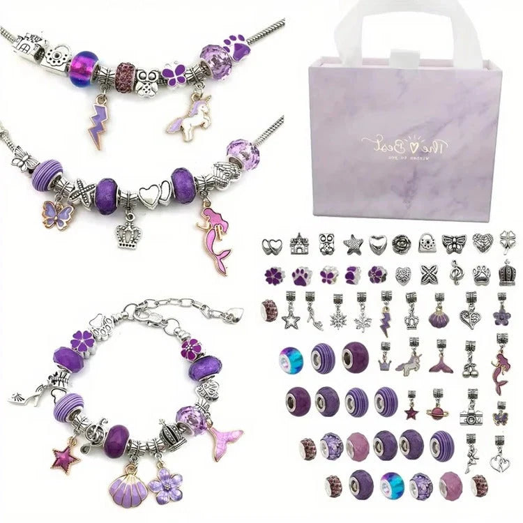 Bead Craft Set Large-Hole Beads String & Storage