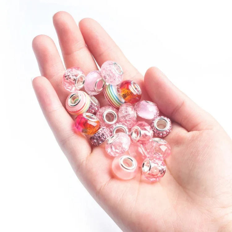 Bead Craft Set Large-Hole Beads String & Storage