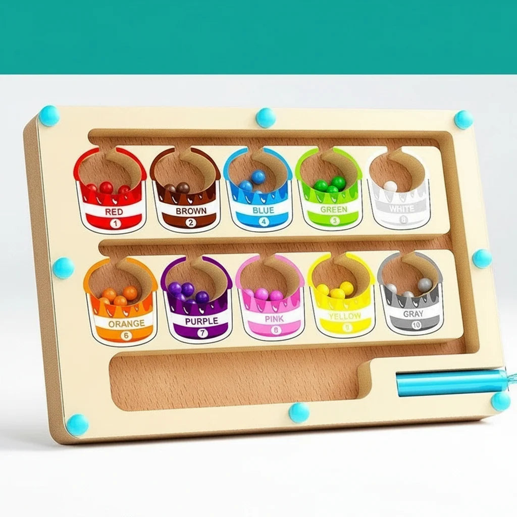 Bead Maze Toy Magnetic Pen-Guided Portable Non-Toxic