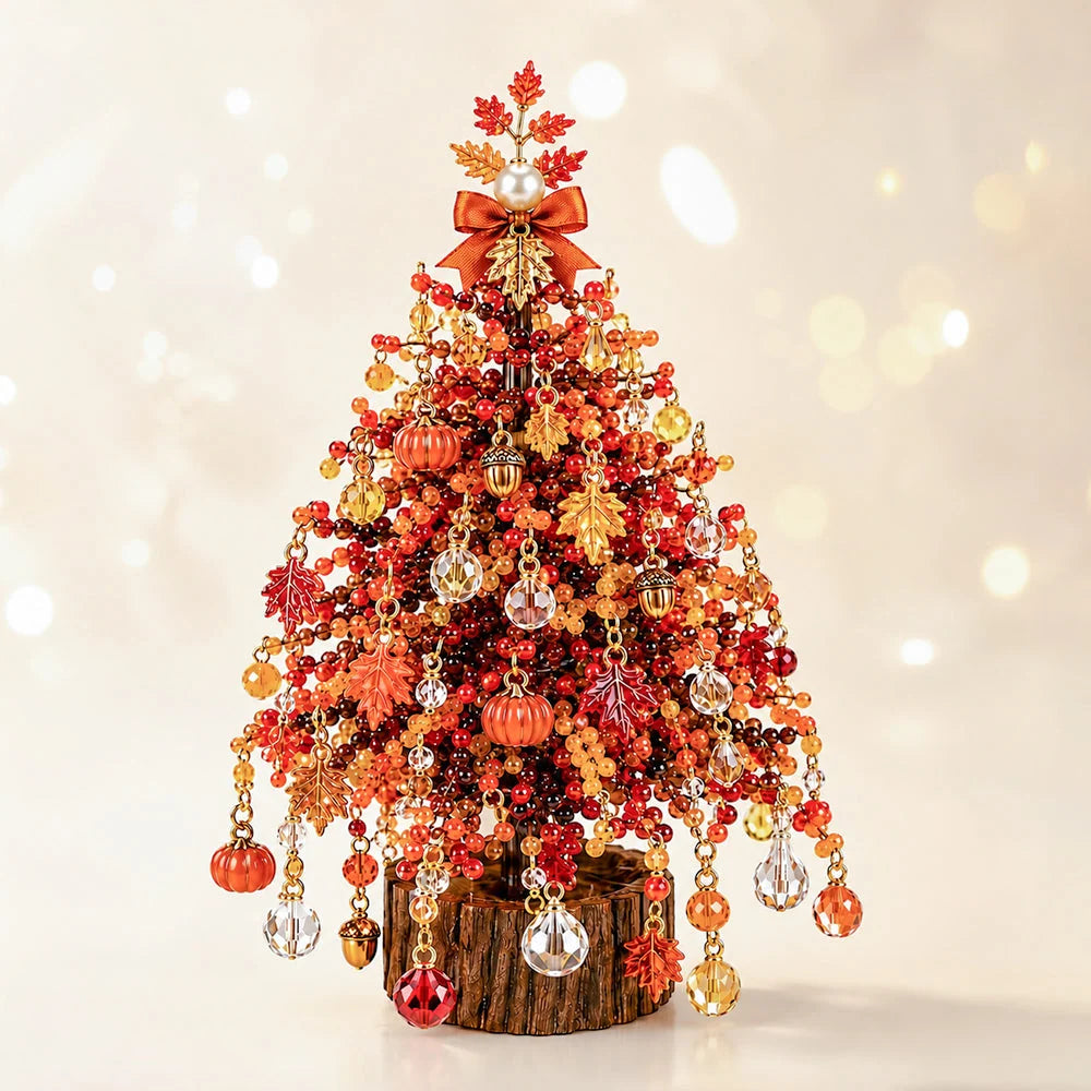 Beaded Tree Kit With Warm Light String