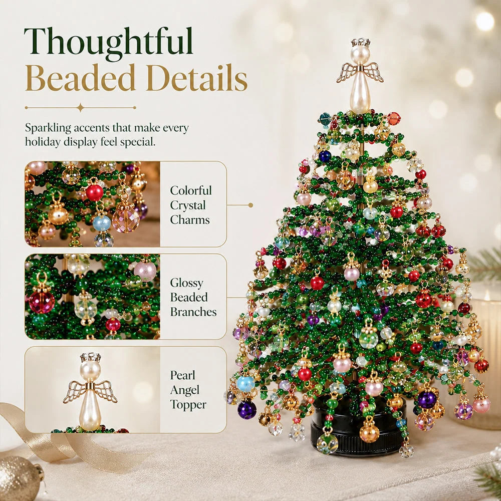 Beaded Tree Kit With Warm Light String