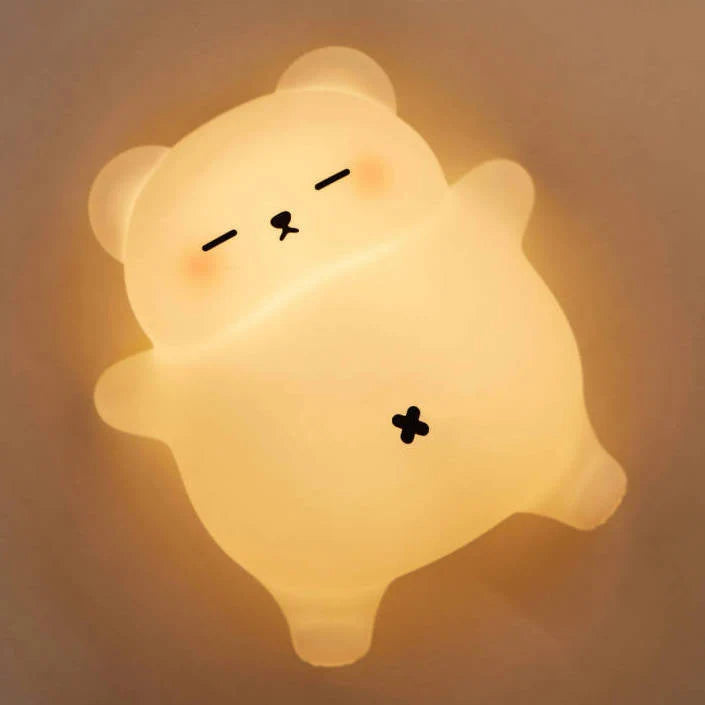 Bear Night Light Silicone LED With Snoring Sounds