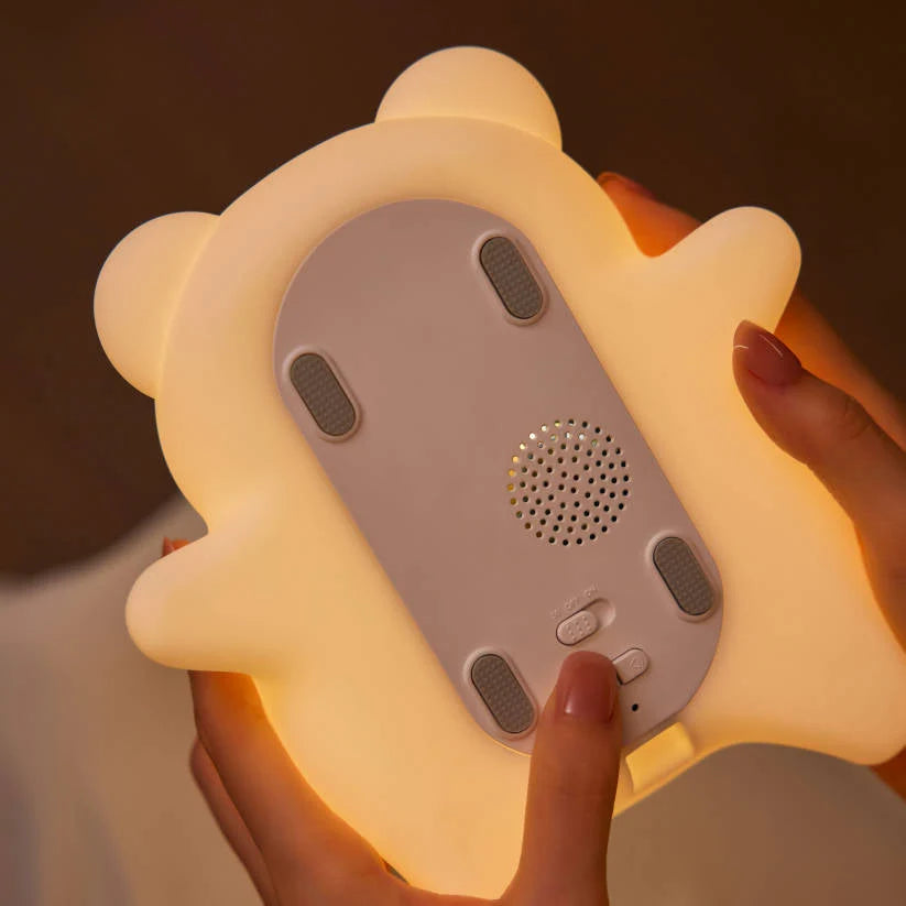 Bear Night Light Silicone LED With Snoring Sounds
