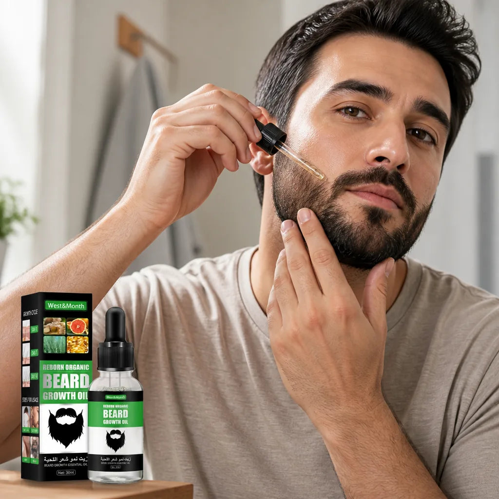 Beard Oil Growth-Boosting Tea Tree & Vitamin E Non-Greasy
