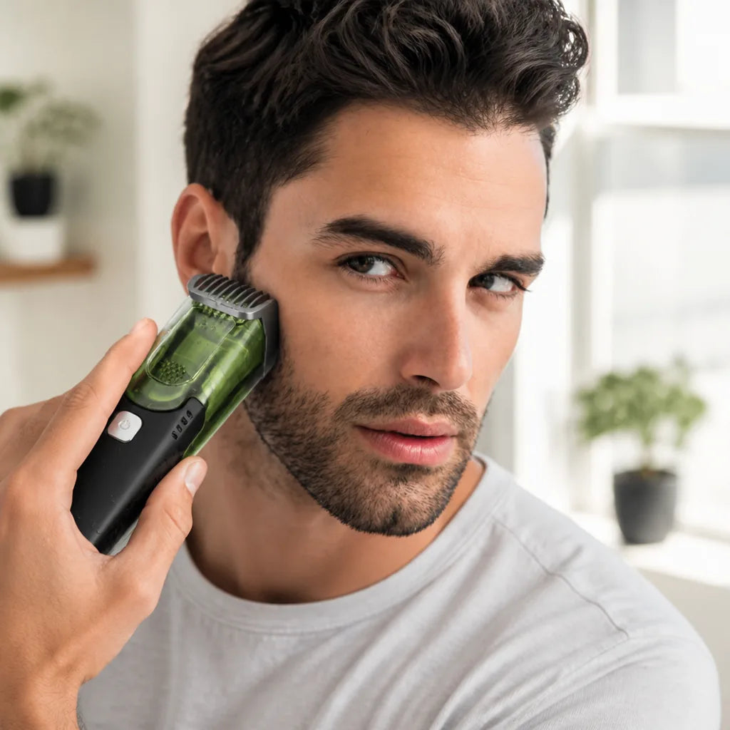 Beard Trimmer Integrated Vacuum 90-Minute Runtime