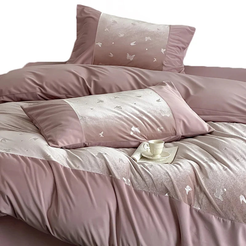Bed Linen Set Fine Satin Jacquard Breathable & Wrinkle-Resistant