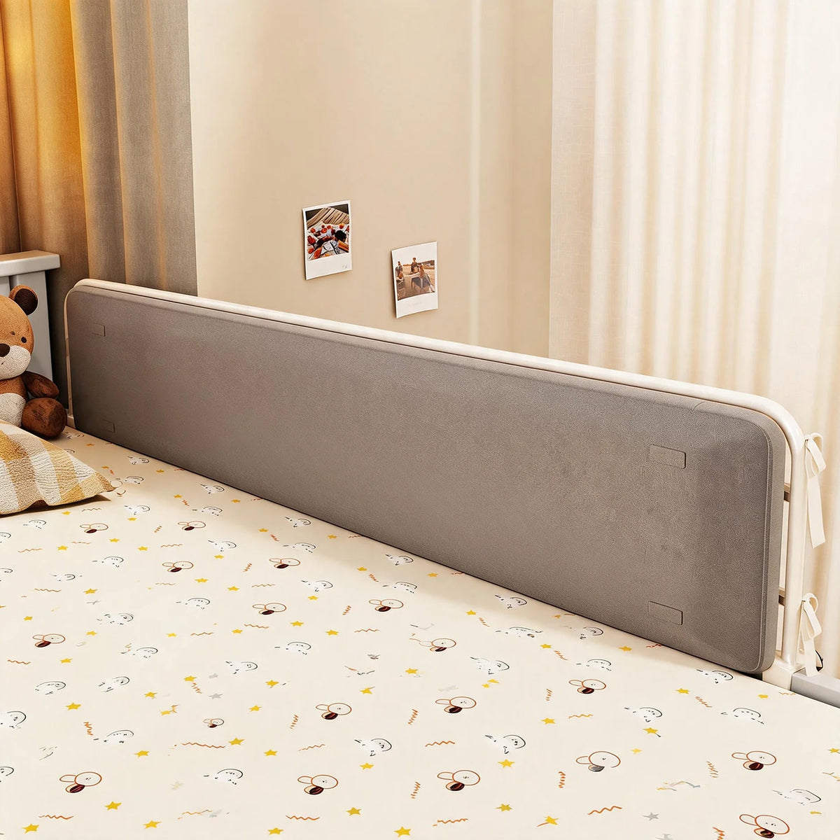 Bed Safety Rail Padded Clamp-Mounted No-Drill Installation