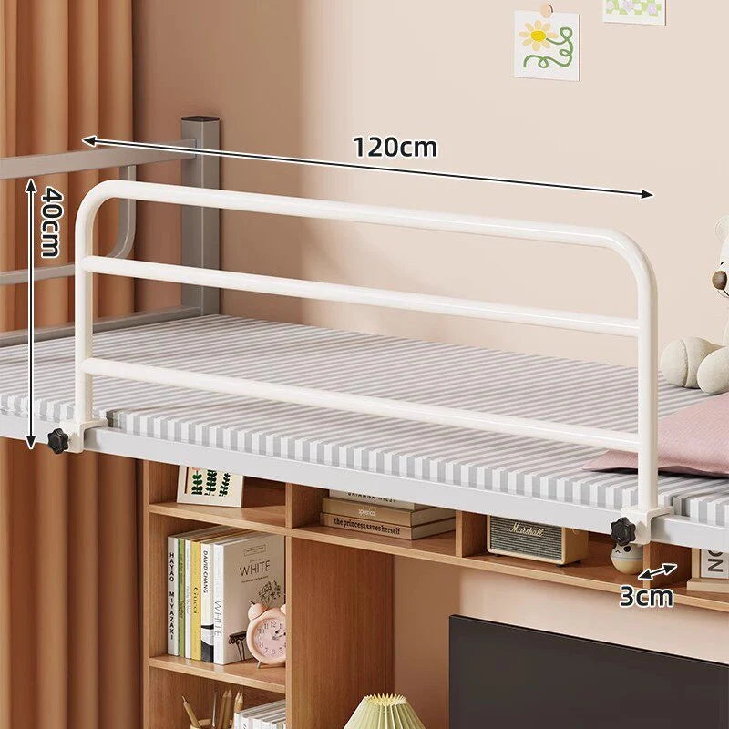 Bed Safety Rail Padded Clamp-Mounted No-Drill Installation