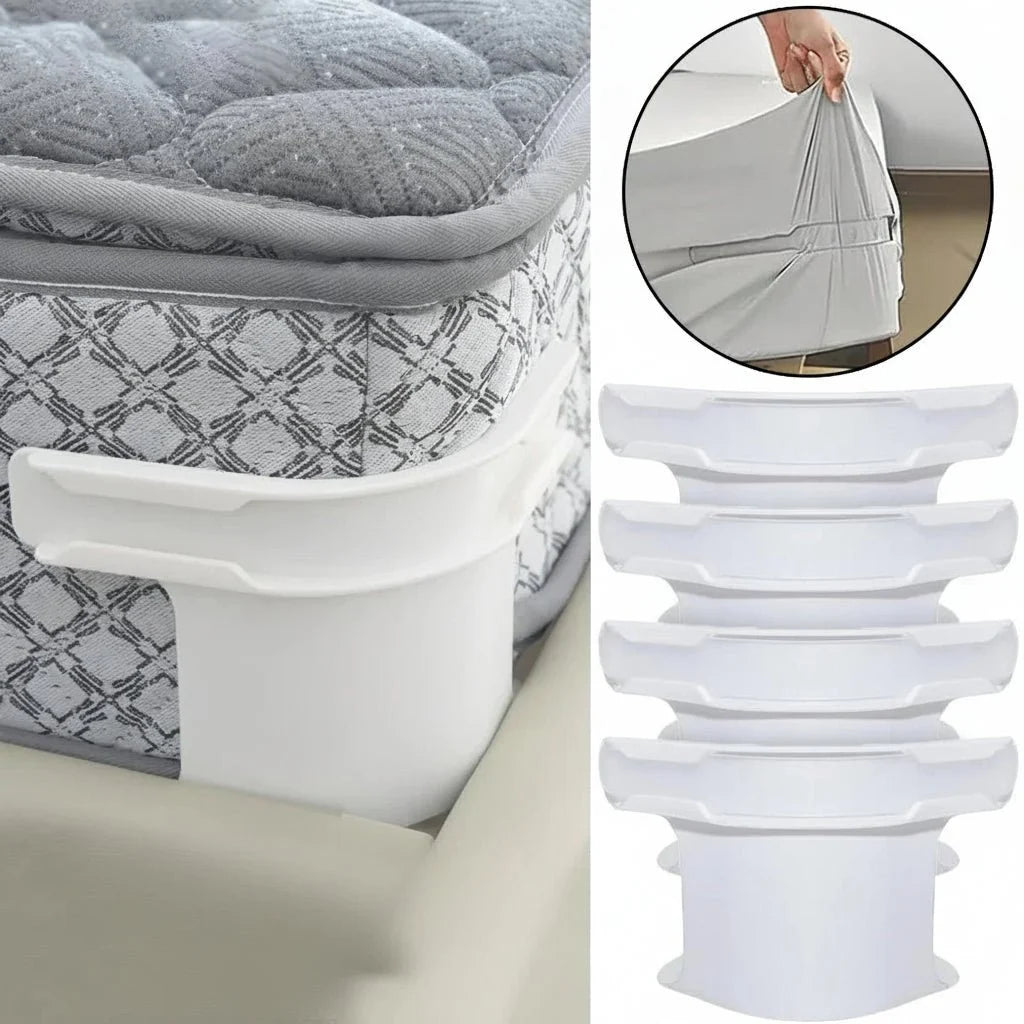 Bed Sheet Clips Elastic Straps Secure Fit