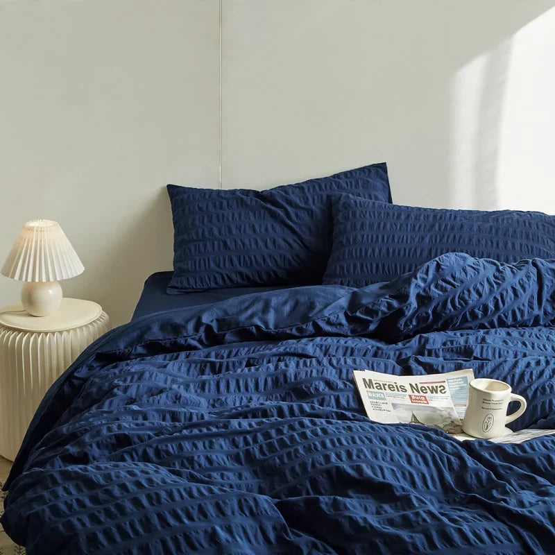 Bedding Set 100% Cotton Breathable Bubble Pattern