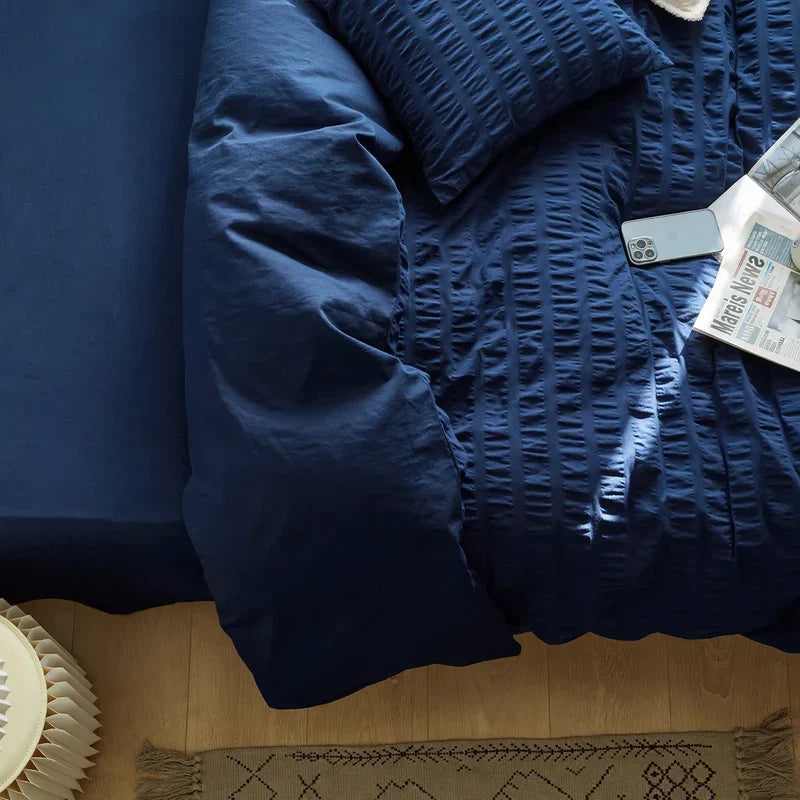 Bedding Set 100% Cotton Breathable Bubble Pattern