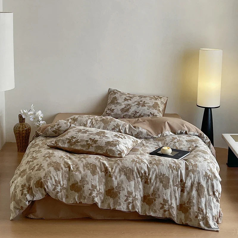 Bedding Set Breathable Cotton Reversible Hypoallergenic