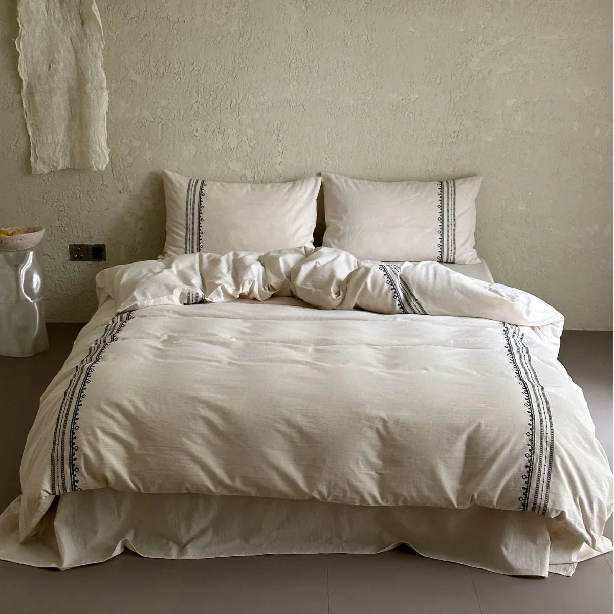 Bedding Set Breathable Cotton Satin Hotel Closure