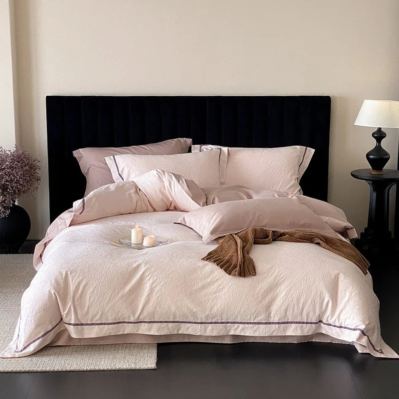 Bedding Set Cotton-Linen Breathable Hotel Closure