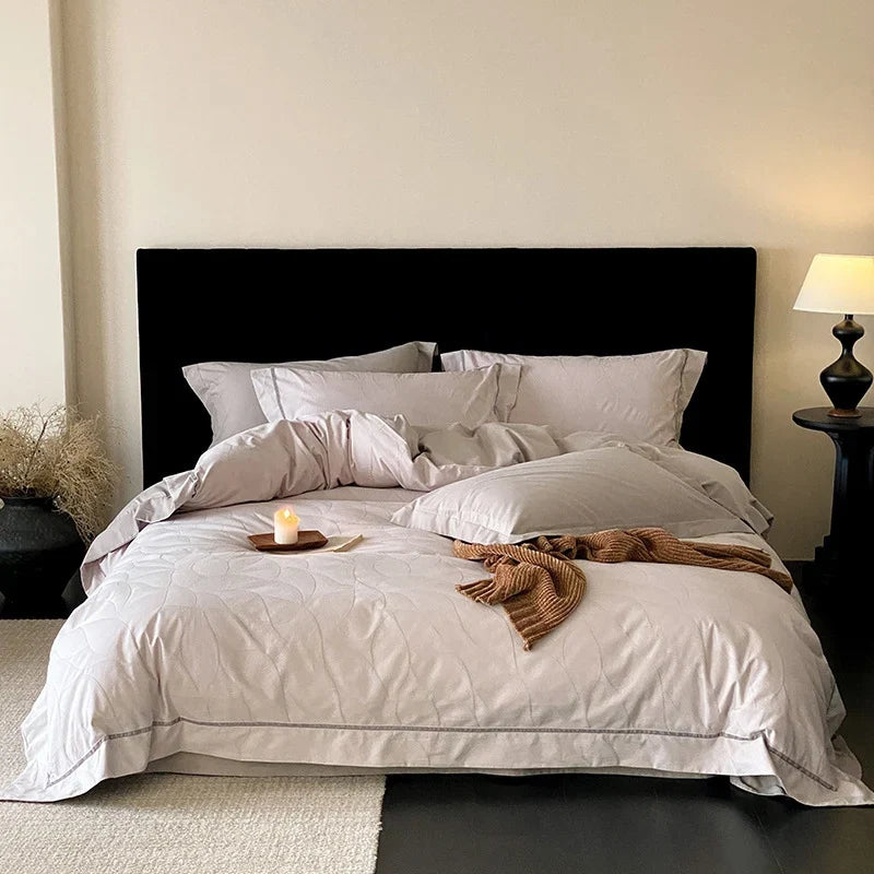 Bedding Set Cotton-Linen Breathable Hotel Closure