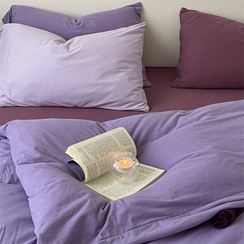 Bedding Set Cotton Percale Breathable & Moisture-Managing Wrinkle-Resistant