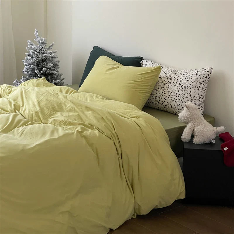 Bedding Set Cotton Percale Breathable & Moisture-Managing Wrinkle-Resistant