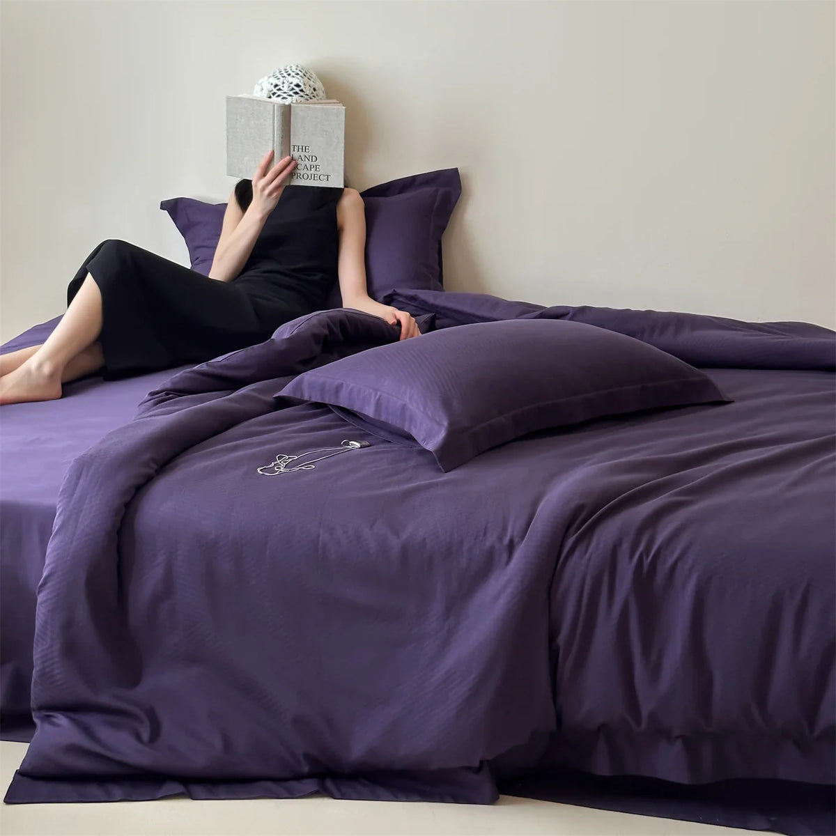 Bedding Set Cotton Satin Breathable & Temperature-Regulating