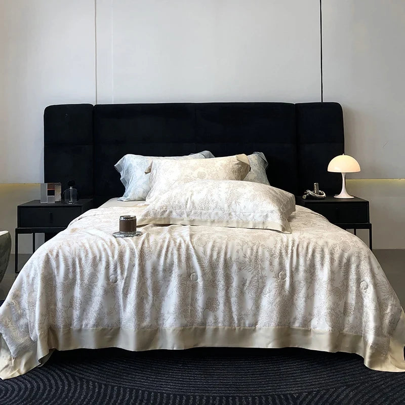Bedding Set Cotton Satin Toile-de-Jouy Breathable