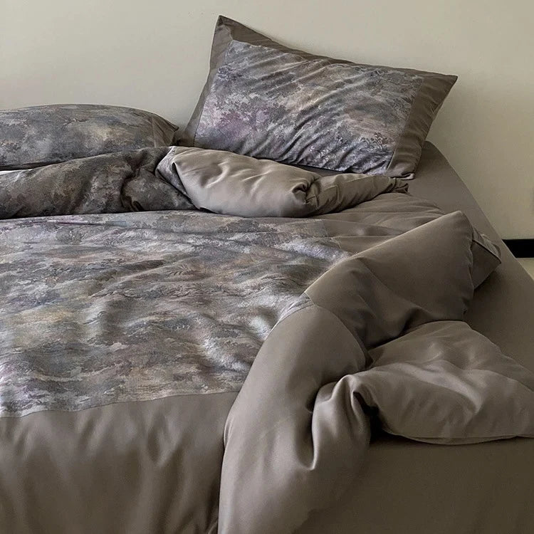 Bedding Set Fine Cotton Satin Breathable Set of 4