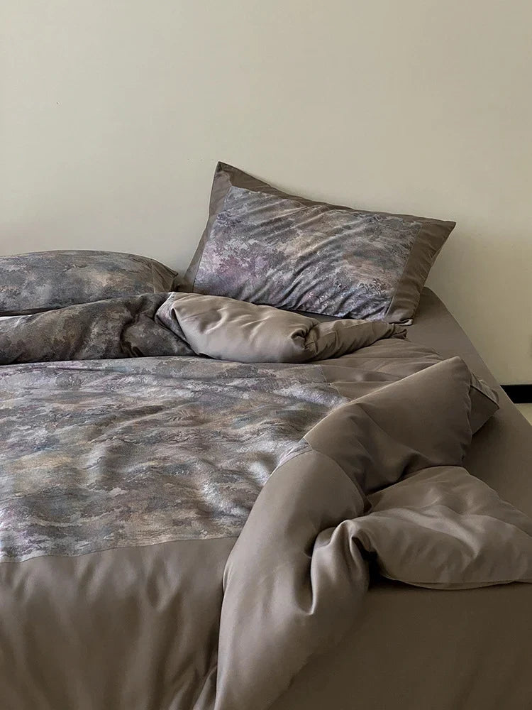 Bedding Set Fine Cotton Satin Breathable Set of 4
