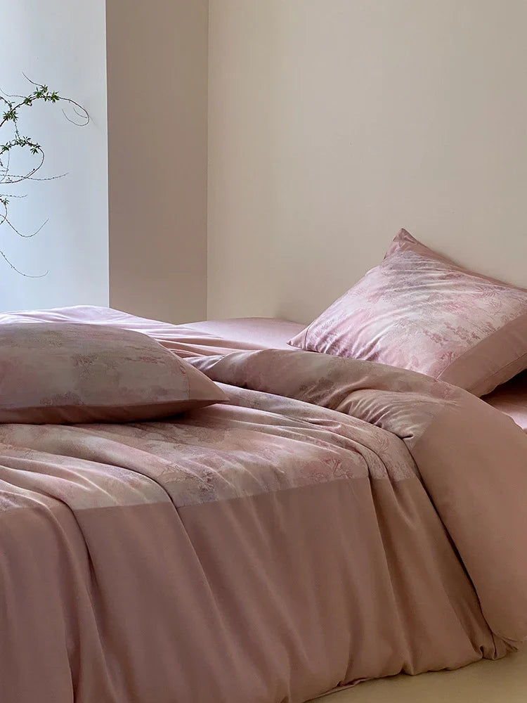 Bedding Set Fine Cotton Satin Breathable Set of 4